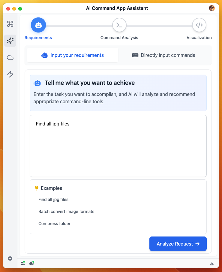 AI Command App Assistant Requirements