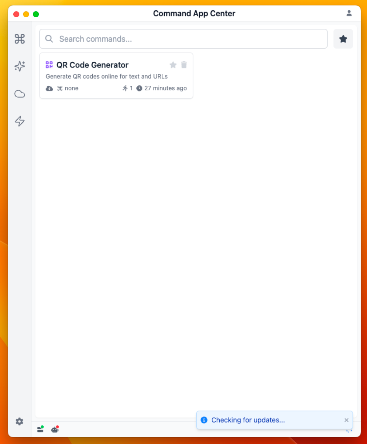 CmdWise update status